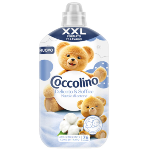Кондиціонер для прання Coccolino Delicato & Soffice, 76 прань, 1,75 л